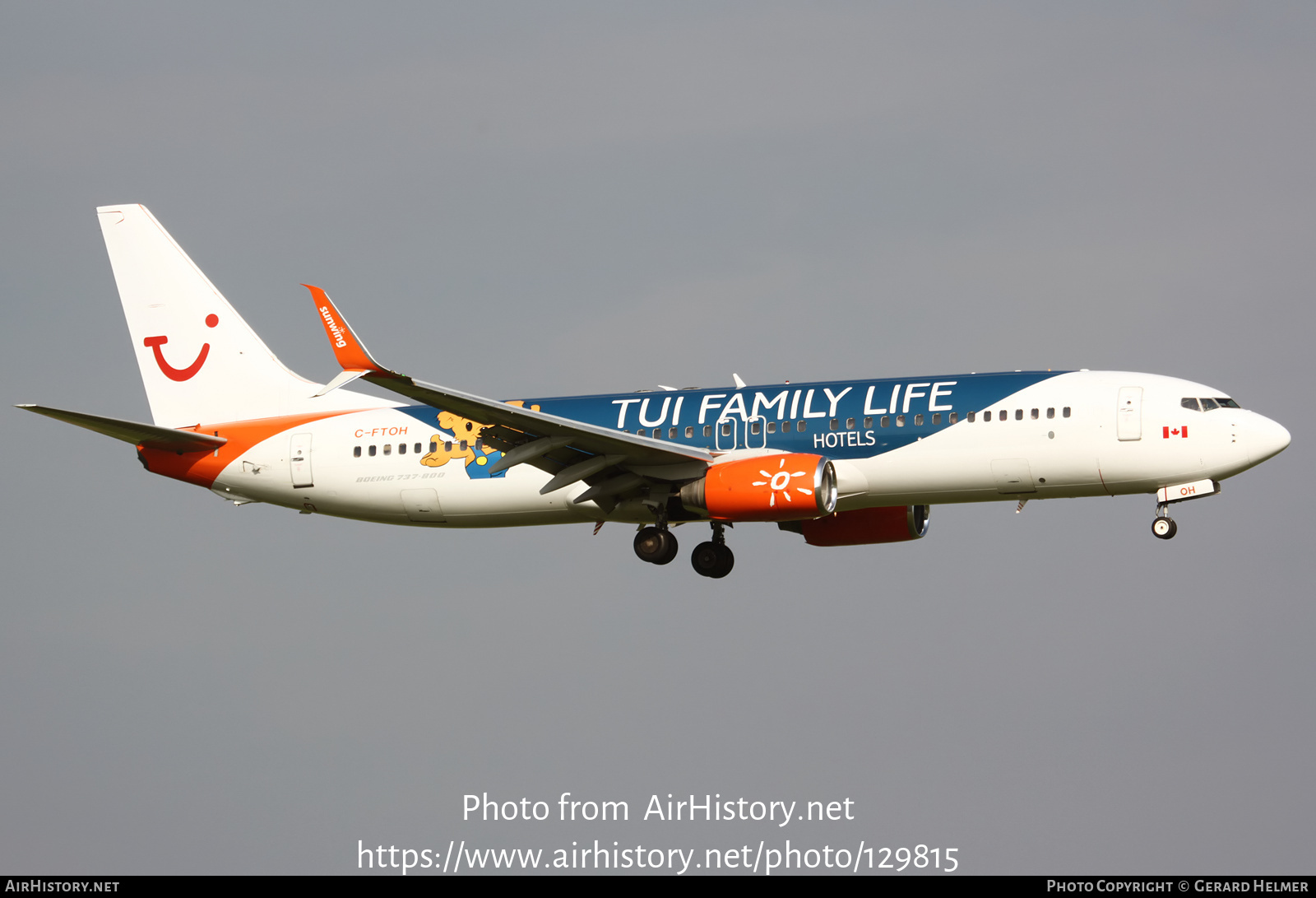 Aircraft Photo of C-FTOH | Boeing 737-8HX | TUI | AirHistory.net #129815