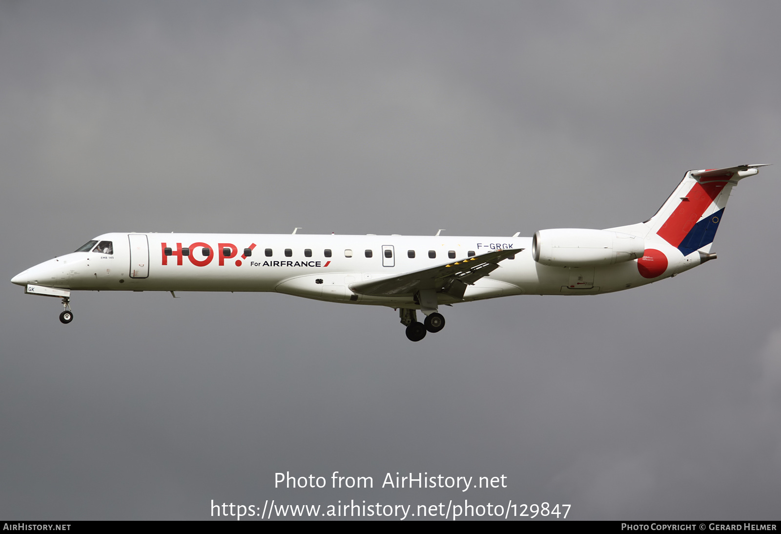 Aircraft Photo of F-GRGK | Embraer ERJ-145EP (EMB-145EP) | Hop! | AirHistory.net #129847