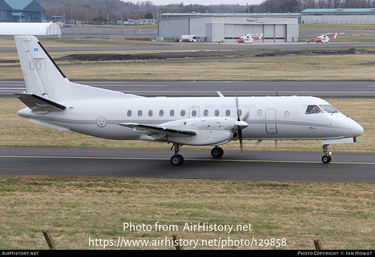 Aircraft Photo of 100001 / 001 | Saab Tp100 (340B) | Sweden - Air Force | AirHistory.net #129858