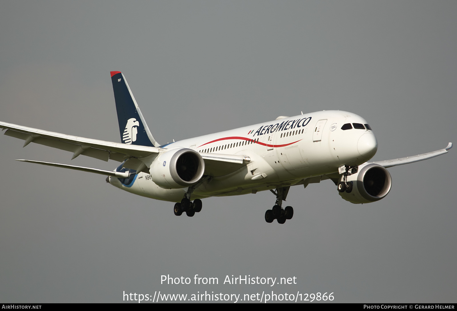 Aircraft Photo of N967AM | Boeing 787-8 Dreamliner | AeroMéxico | AirHistory.net #129866