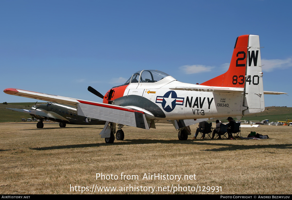 Aircraft Photo of VH-RNT / 138340 | North American T-28B Trojan | USA - Navy | AirHistory.net #129931