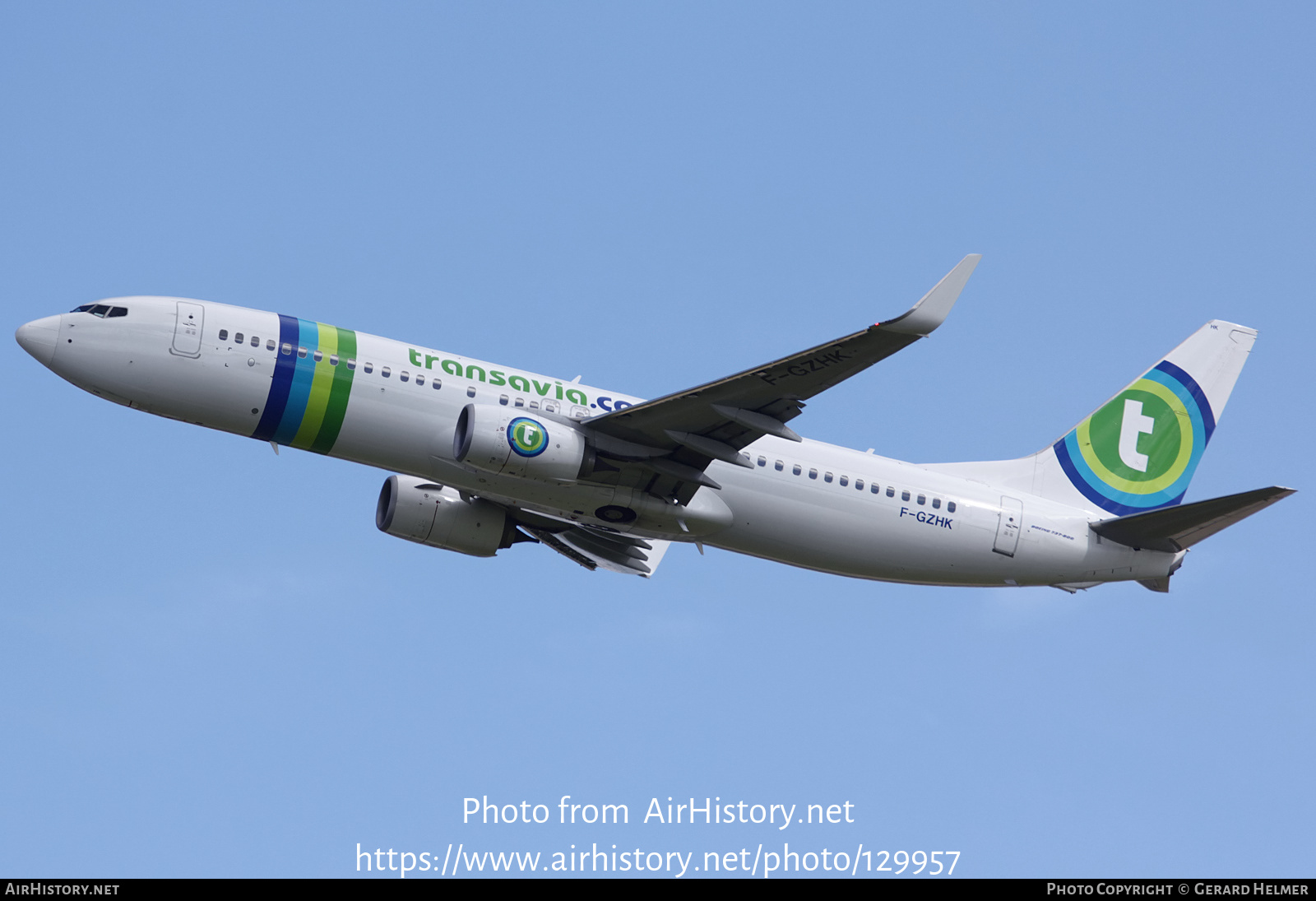 Aircraft Photo of F-GZHK | Boeing 737-8K2 | Transavia | AirHistory.net #129957