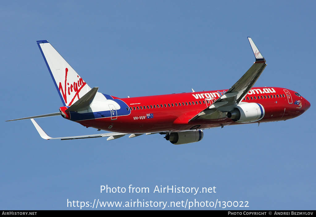 Aircraft Photo of VH-VUV | Boeing 737-8FE | Virgin Blue Airlines | AirHistory.net #130022