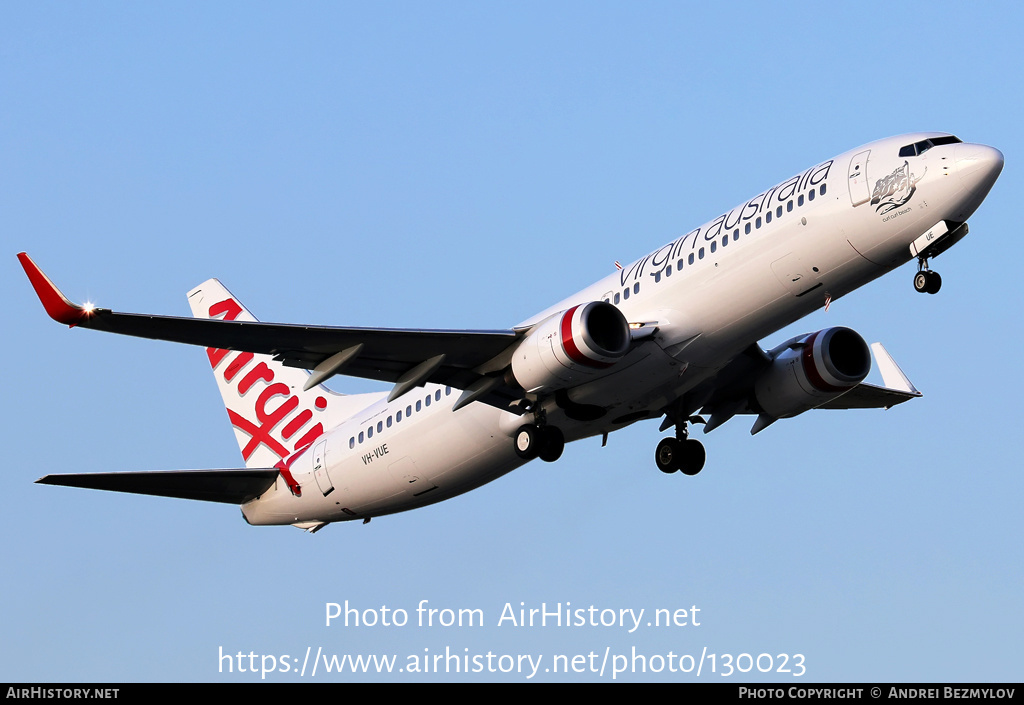 Aircraft Photo of VH-VUE | Boeing 737-8FE | Virgin Australia Airlines | AirHistory.net #130023