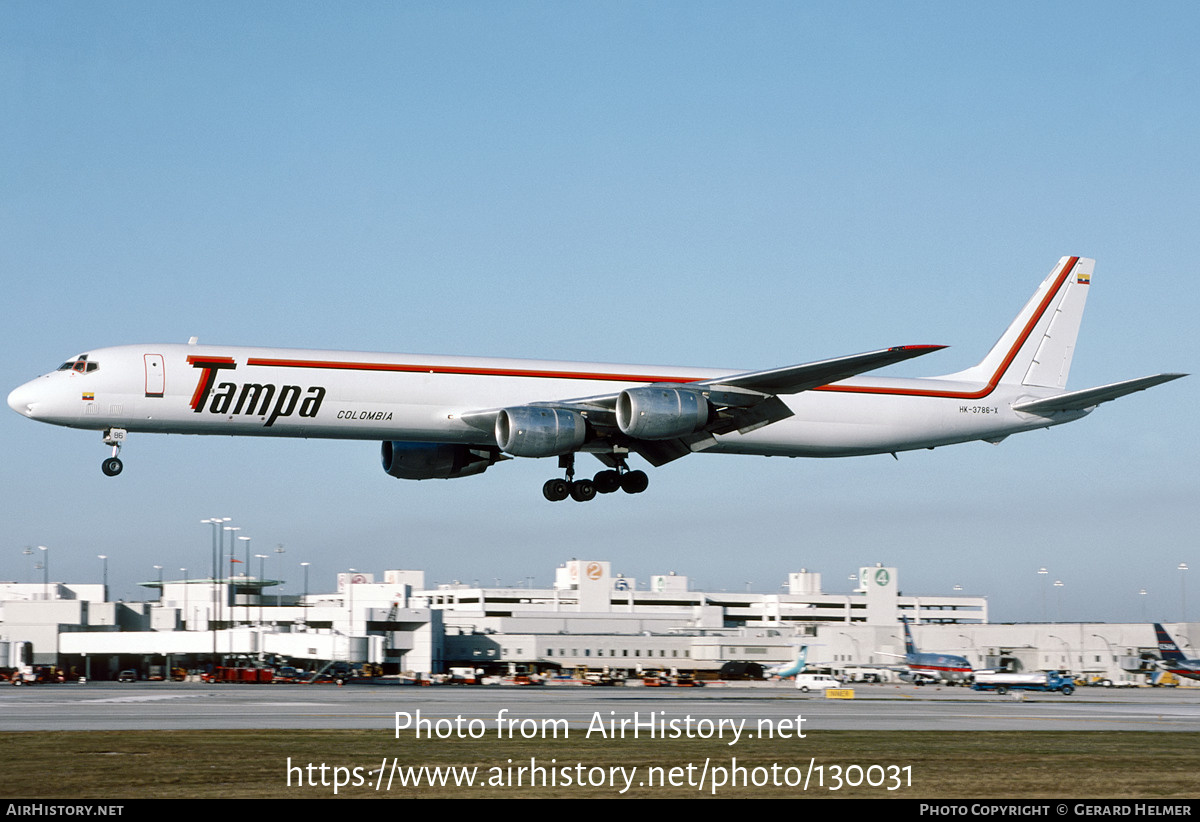 Aircraft Photo of HK-3786X | McDonnell Douglas DC-8-71(F) | TAMPA - Transportes Aéreos Mercantiles Panamericanos | AirHistory.net #130031