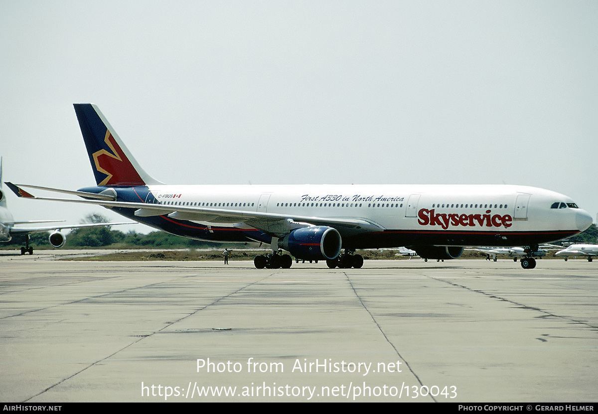 Aircraft Photo of C-FBUS | Airbus A330-322 | Skyservice Airlines | AirHistory.net #130043