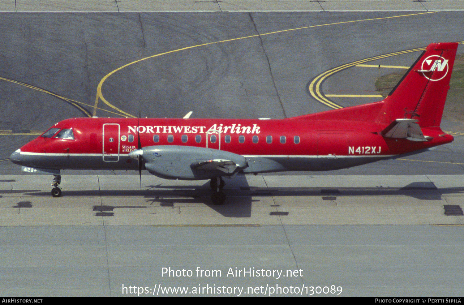 Aircraft Photo of N412XJ | Saab 340B/Plus | Northwest Airlink | AirHistory.net #130089