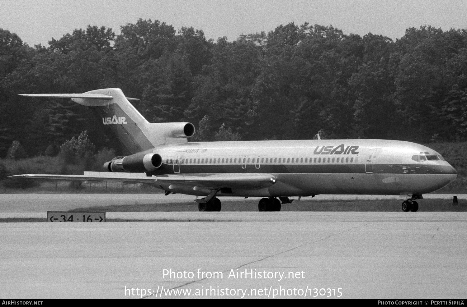 Aircraft Photo of N760US | Boeing 727-2B7/Adv | USAir | AirHistory.net #130315