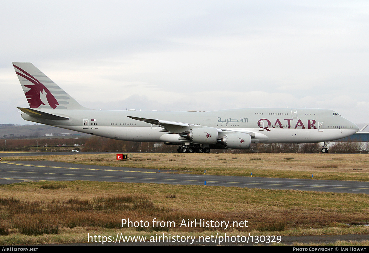 Aircraft Photo of A7-HHE | Boeing 747-8KB BBJ | Qatar Amiri Flight | AirHistory.net #130329