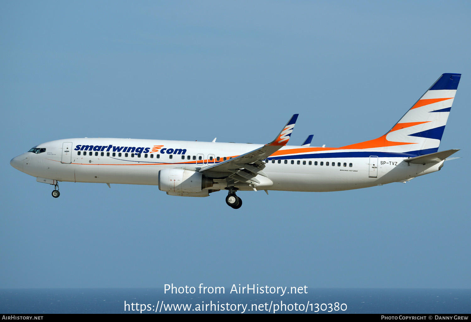 Aircraft Photo of SP-TVZ | Boeing 737-8BK | Smartwings | AirHistory.net #130380