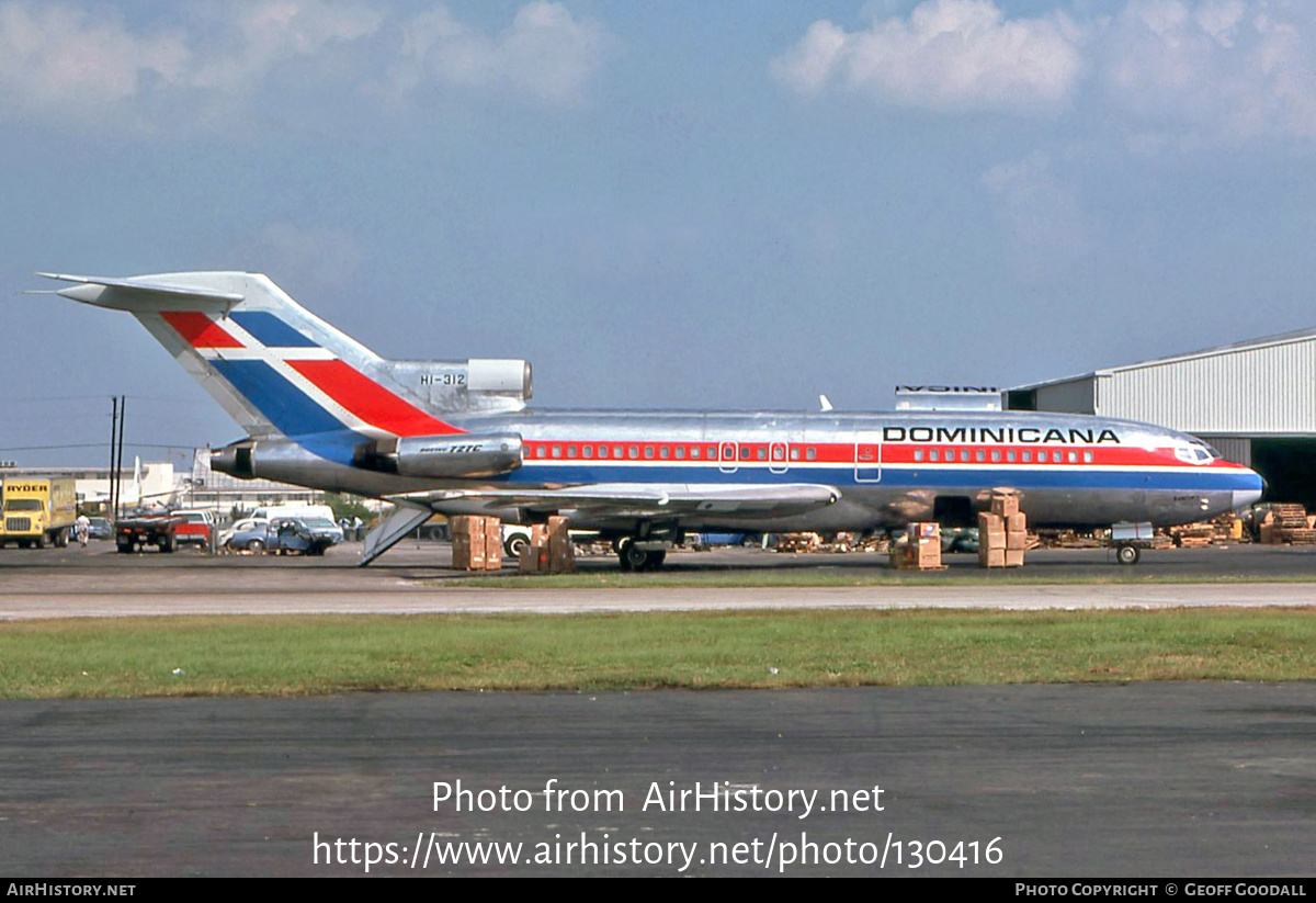 Aircraft Photo of HI-312 | Boeing 727-173C | Dominicana | AirHistory.net #130416