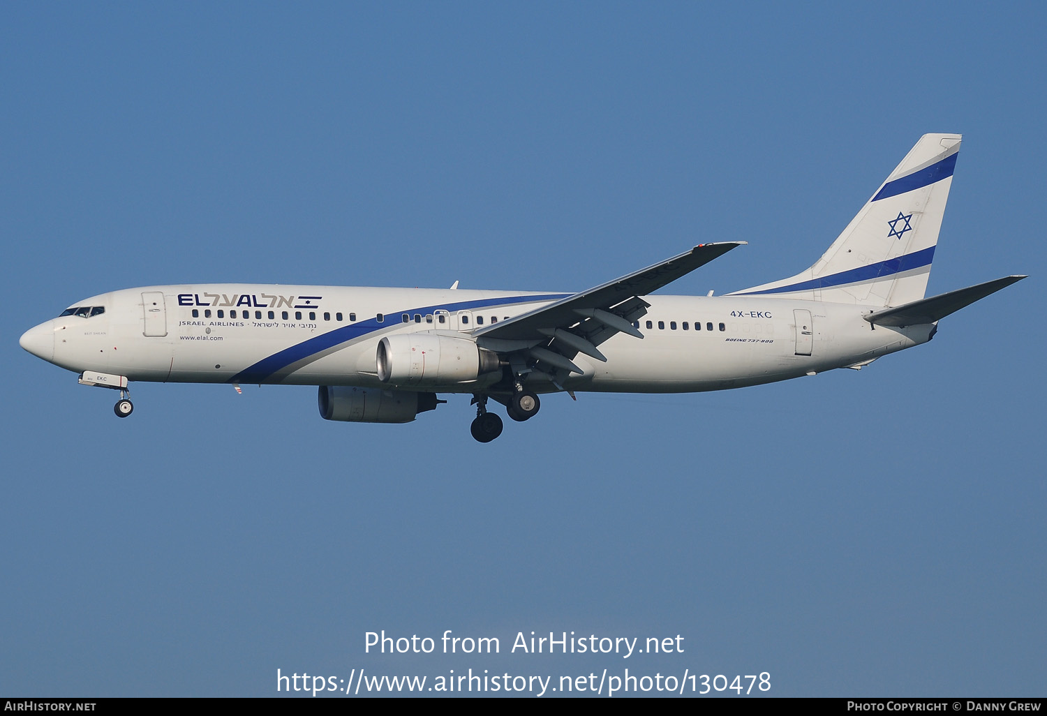 Aircraft Photo of 4X-EKC | Boeing 737-858 | El Al Israel Airlines | AirHistory.net #130478