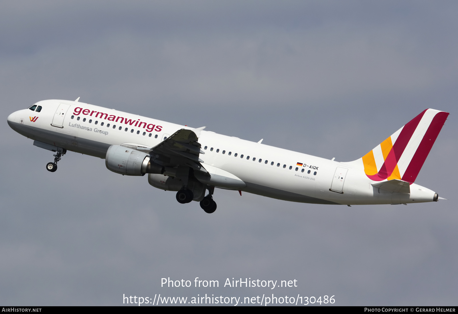 Aircraft Photo of D-AIQK | Airbus A320-211 | Germanwings | AirHistory.net #130486