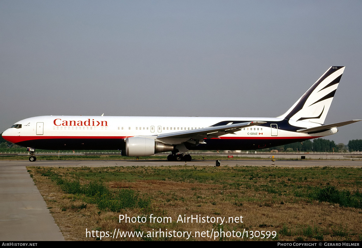 Aircraft Photo of C-GDUZ | Boeing 767-38E/ER | Canadian Airlines | AirHistory.net #130599