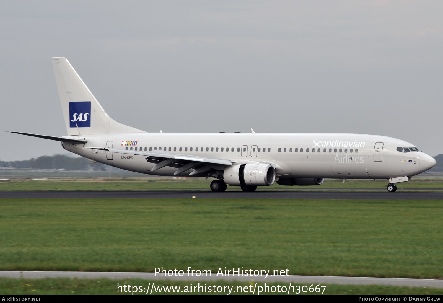 Aircraft Photo of LN-RPO | Boeing 737-883 | Scandinavian Airlines - SAS | AirHistory.net #130667