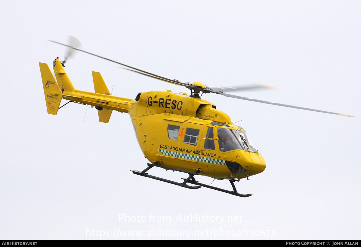 Aircraft Photo of G-RESC | Eurocopter-Kawasaki BK-117C-1 | East Anglian Air Ambulance | AirHistory.net #130675