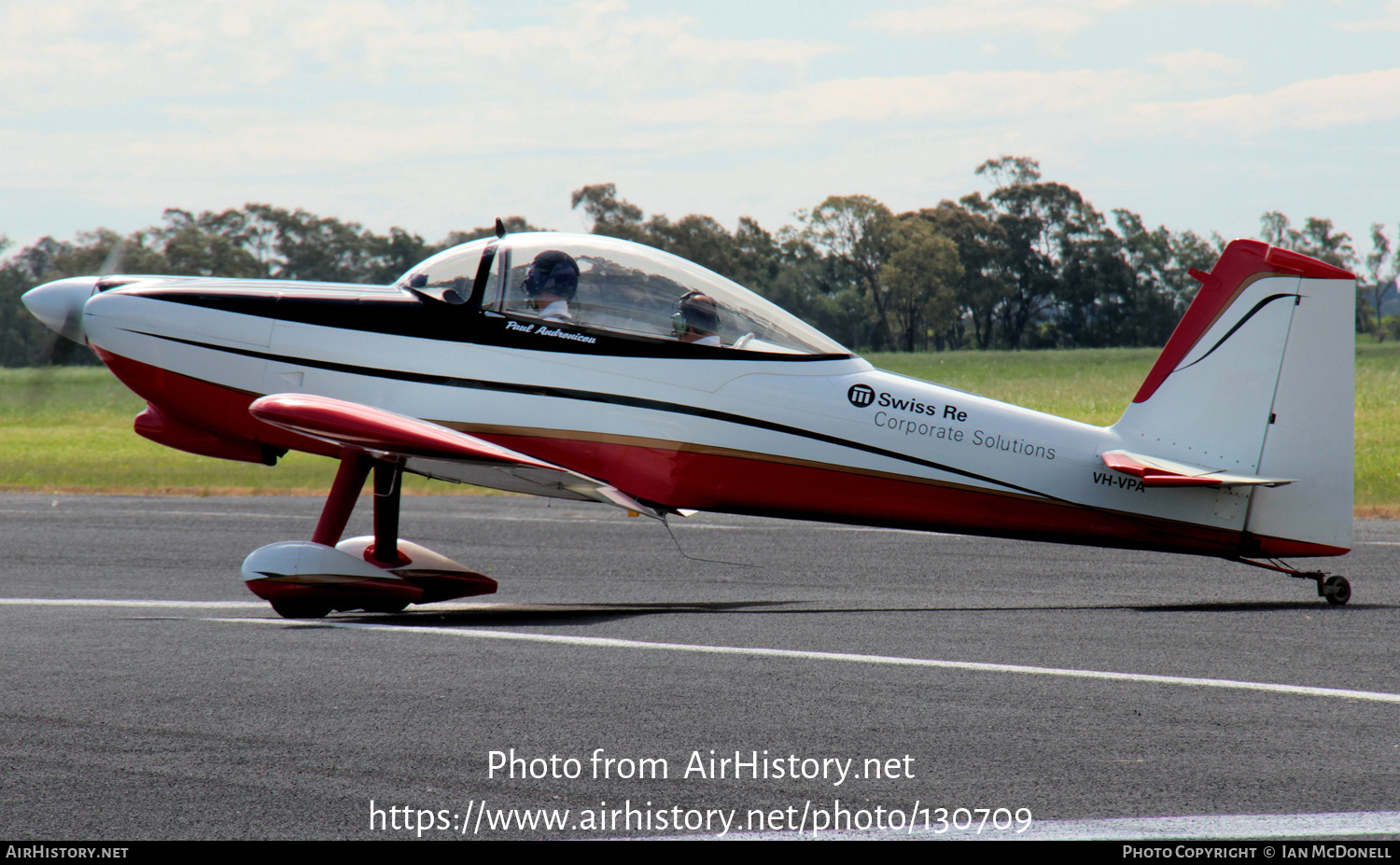 Aircraft Photo of VH-VPA | Van's RV-8 | AirHistory.net #130709