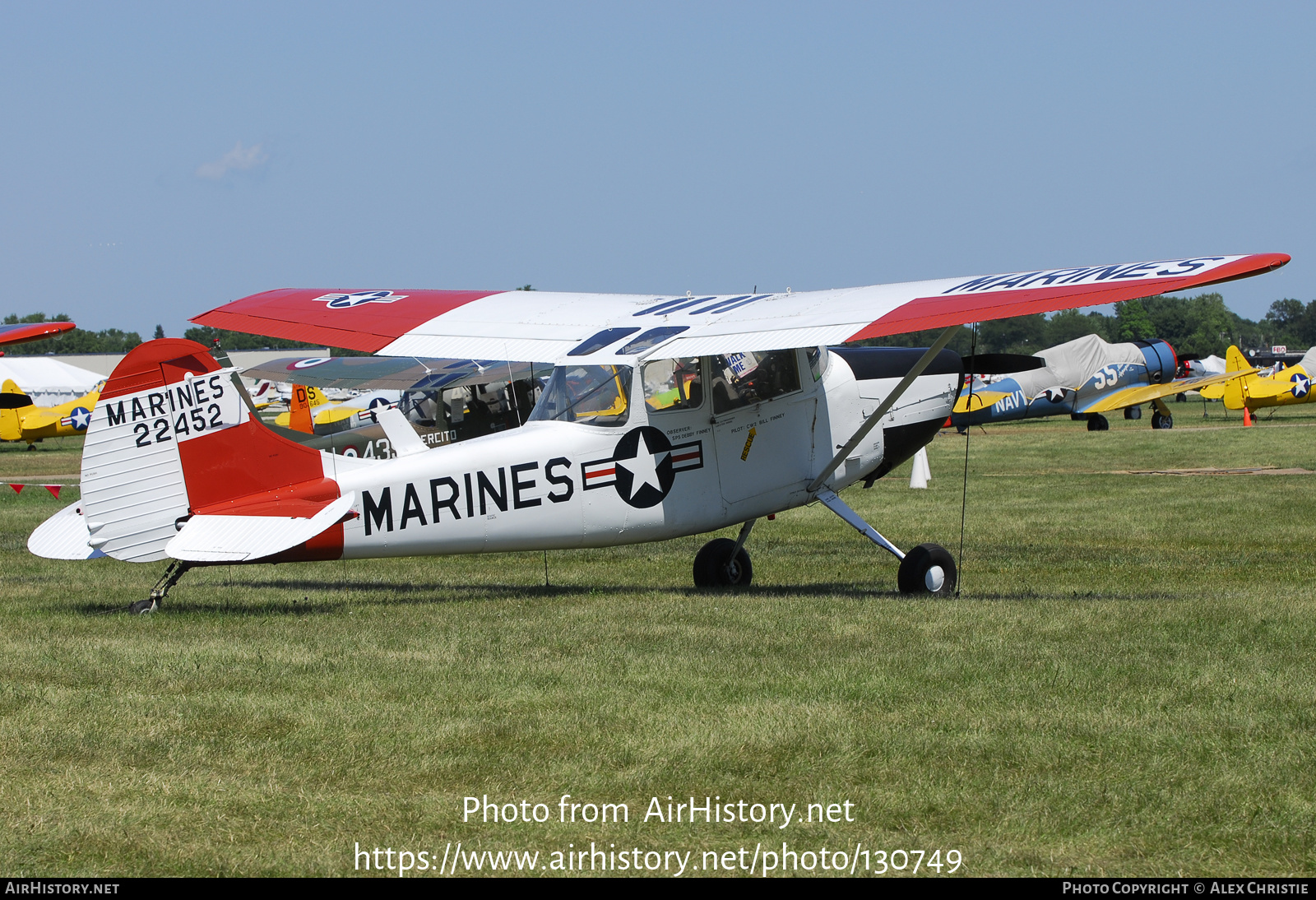 Aircraft Photo of N5190G / 22452 | Cessna O-1D Bird Dog | USA - Marines | AirHistory.net #130749