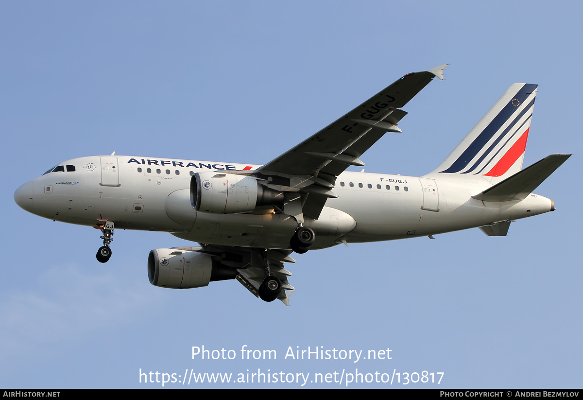 Aircraft Photo of F-GUGJ | Airbus A318-111 | Air France | AirHistory.net #130817