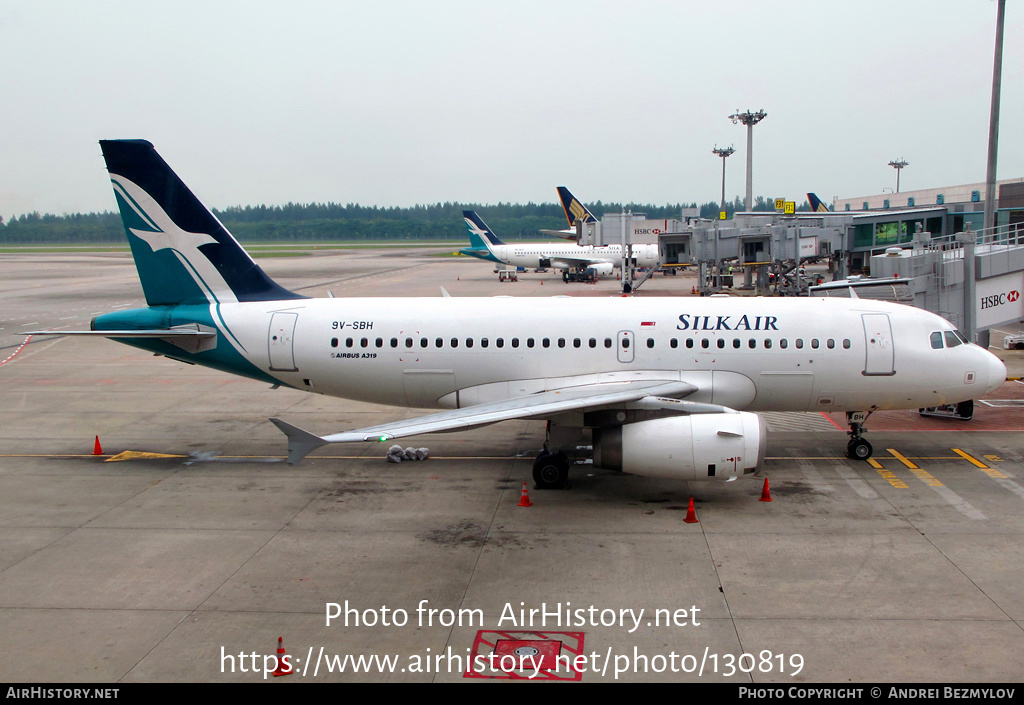 Aircraft Photo of 9V-SBH | Airbus A319-133LR | SilkAir | AirHistory.net #130819