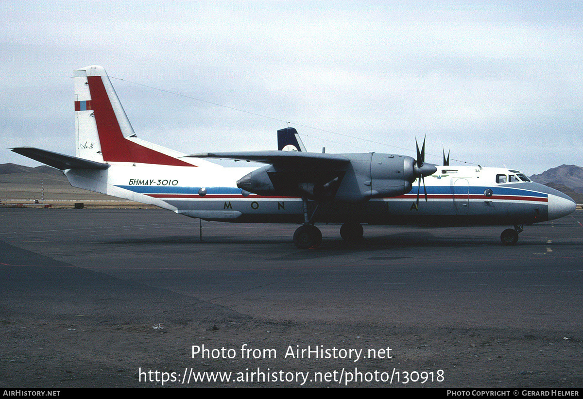 Aircraft Photo of BNMAU-3010 | Antonov An-26 | MIAT Mongolian Airlines | AirHistory.net #130918