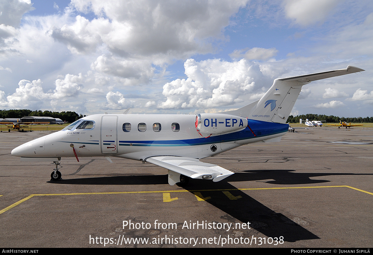 Aircraft Photo of OH-EPA | Embraer EMB-500 Phenom 100 | Suomen Ilmailuopisto - Finnish Aviation Academy | AirHistory.net #131038