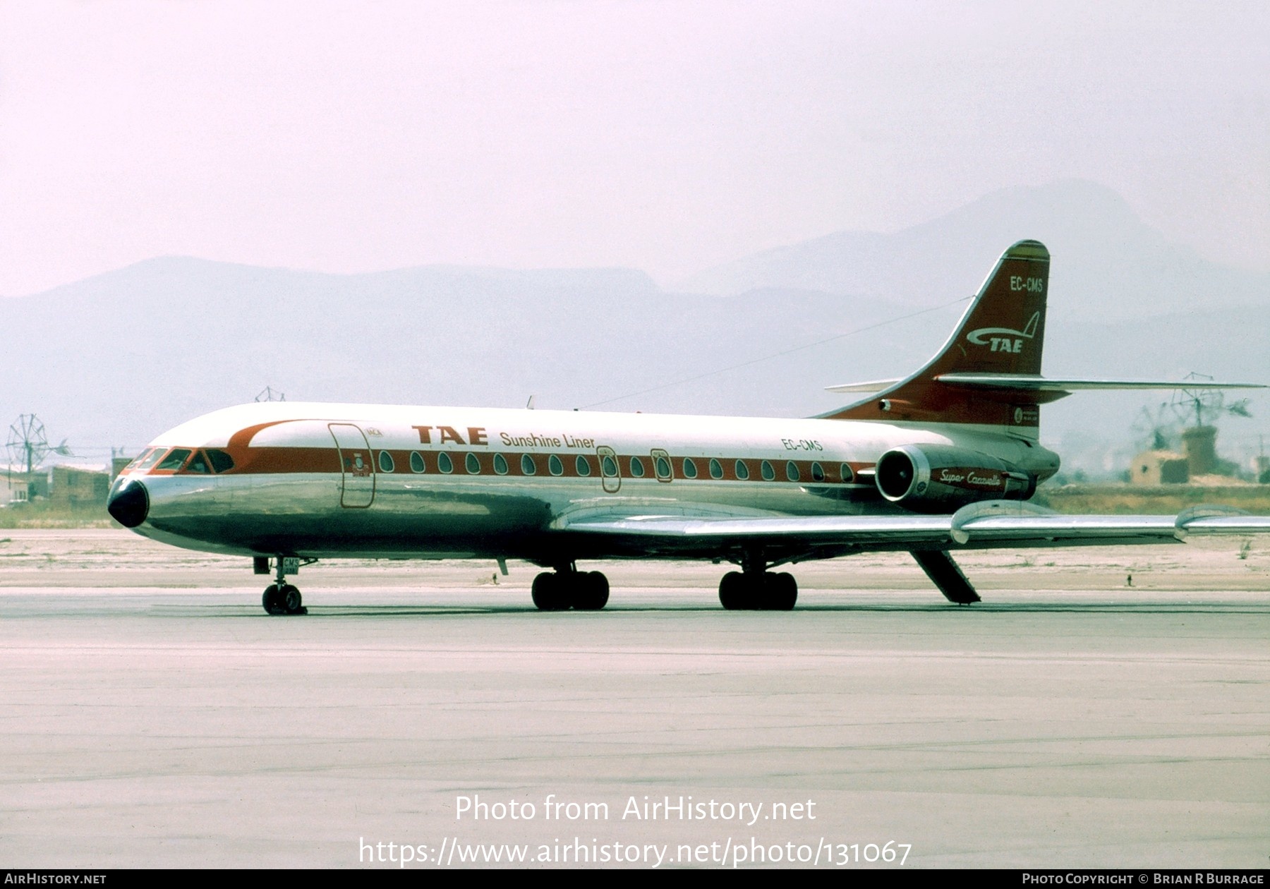 Aircraft Photo of EC-CMS | Sud SE-210 Caravelle 10B3 Super B | TAE - Trabajos Aéreos y Enlaces | AirHistory.net #131067