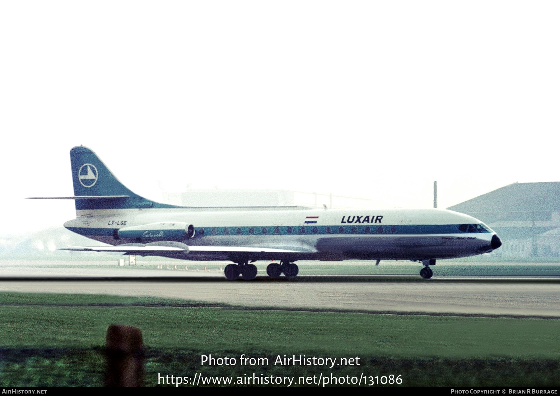 Aircraft Photo of LX-LGE | Sud SE-210 Caravelle VI-R | Luxair | AirHistory.net #131086