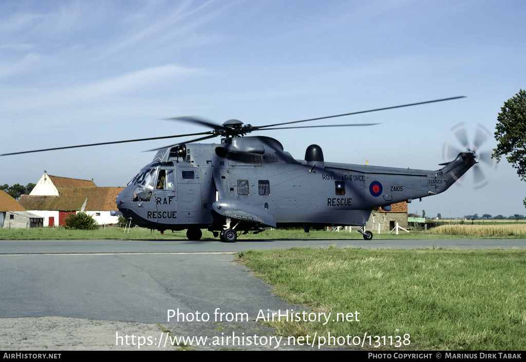 Aircraft Photo of ZA105 | Westland WS-61 Sea King HAR3 | UK - Air Force | AirHistory.net #131138