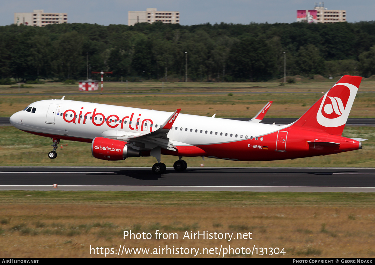 Aircraft Photo of D-ABNO | Airbus A320-214 | Air Berlin | AirHistory.net #131304