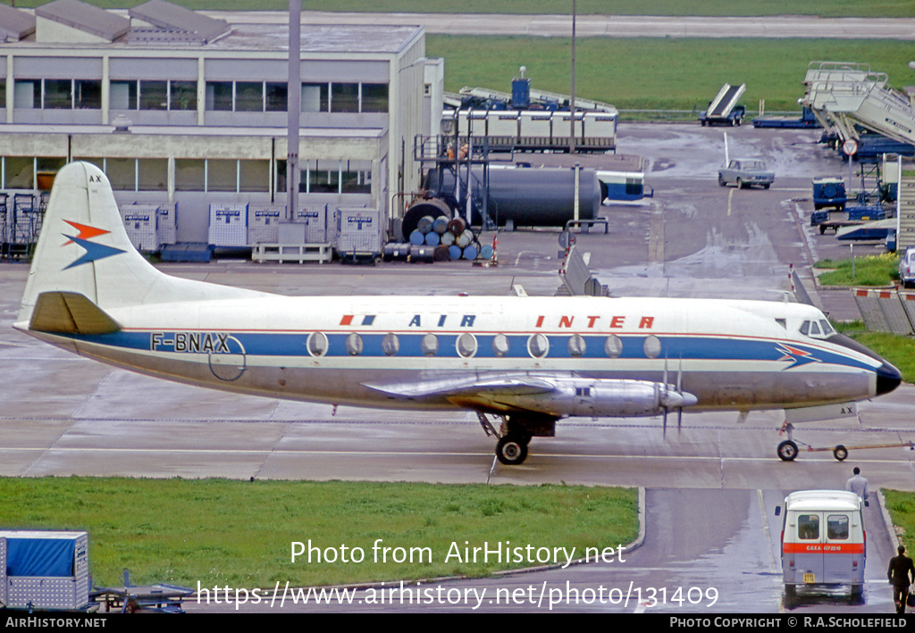 Aircraft Photo of F-BNAX | Vickers 724 Viscount | Air Inter | AirHistory.net #131409