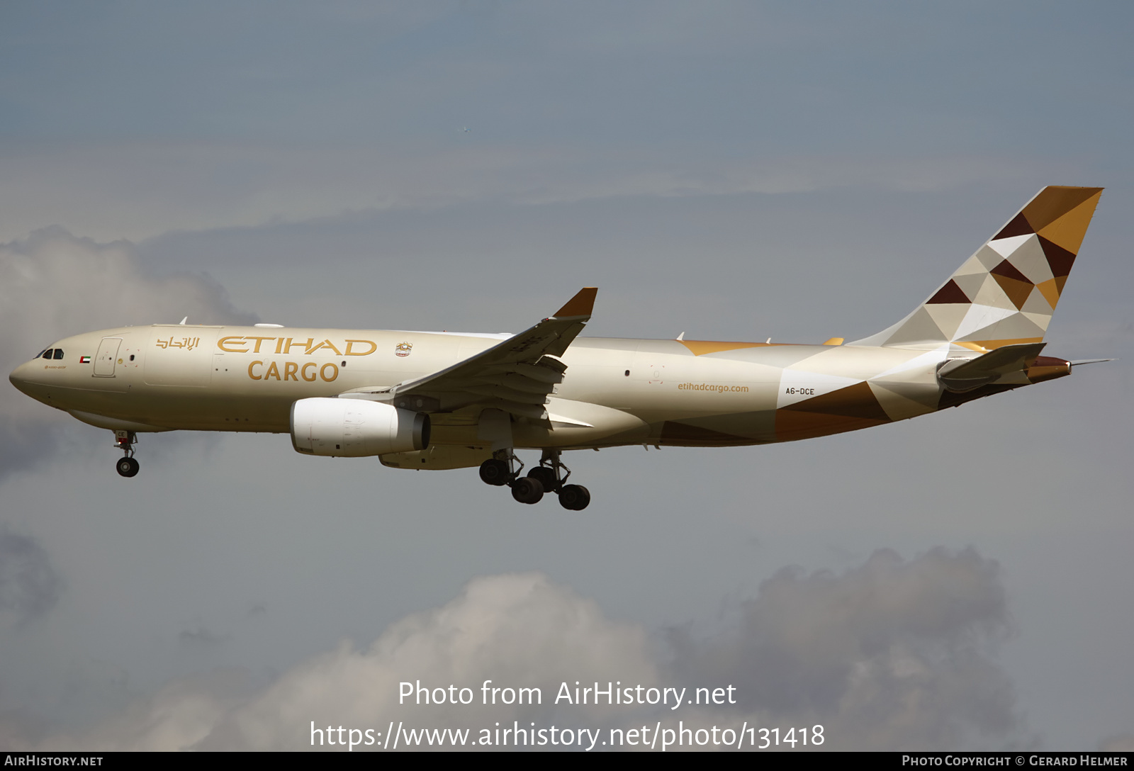 Aircraft Photo of A6-DCE | Airbus A330-243F | Etihad Airways Cargo | AirHistory.net #131418