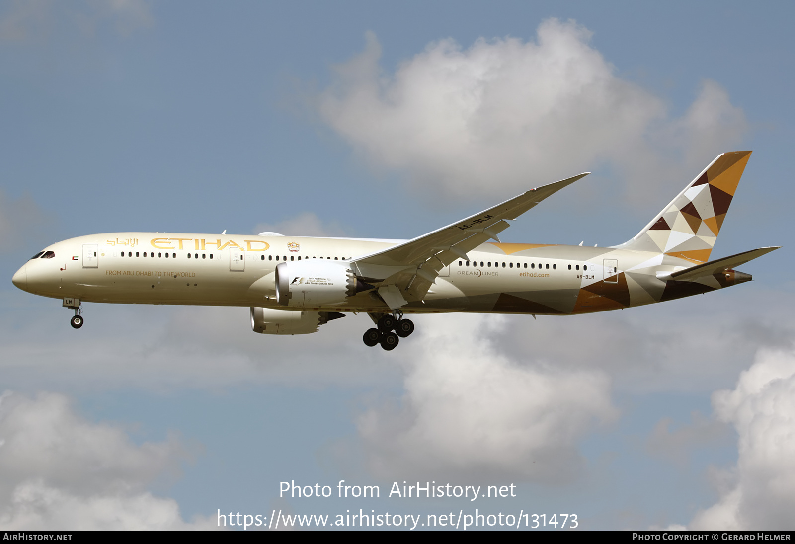 Aircraft Photo of A6-BLM | Boeing 787-9 Dreamliner | Etihad Airways | AirHistory.net #131473