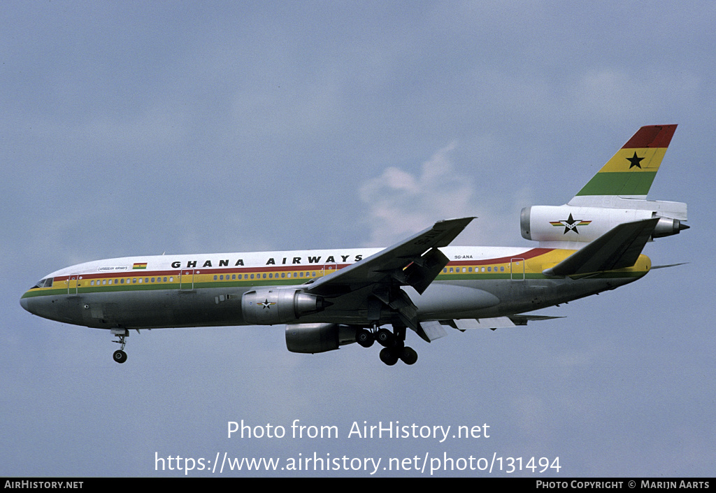 Aircraft Photo of 9G-ANA | McDonnell Douglas DC-10-30 | Ghana Airways | AirHistory.net #131494