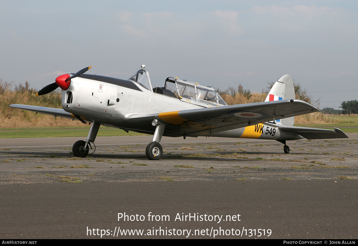 Aircraft Photo of G-BTWF / WK549 | De Havilland DHC-1 Chipmunk Mk22 | UK - Air Force | AirHistory.net #131519