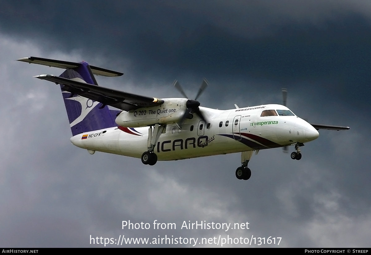 Aircraft Photo of HC-CFK | De Havilland Canada DHC-8-201Q Dash 8 | Ícaro Express | AirHistory.net #131617