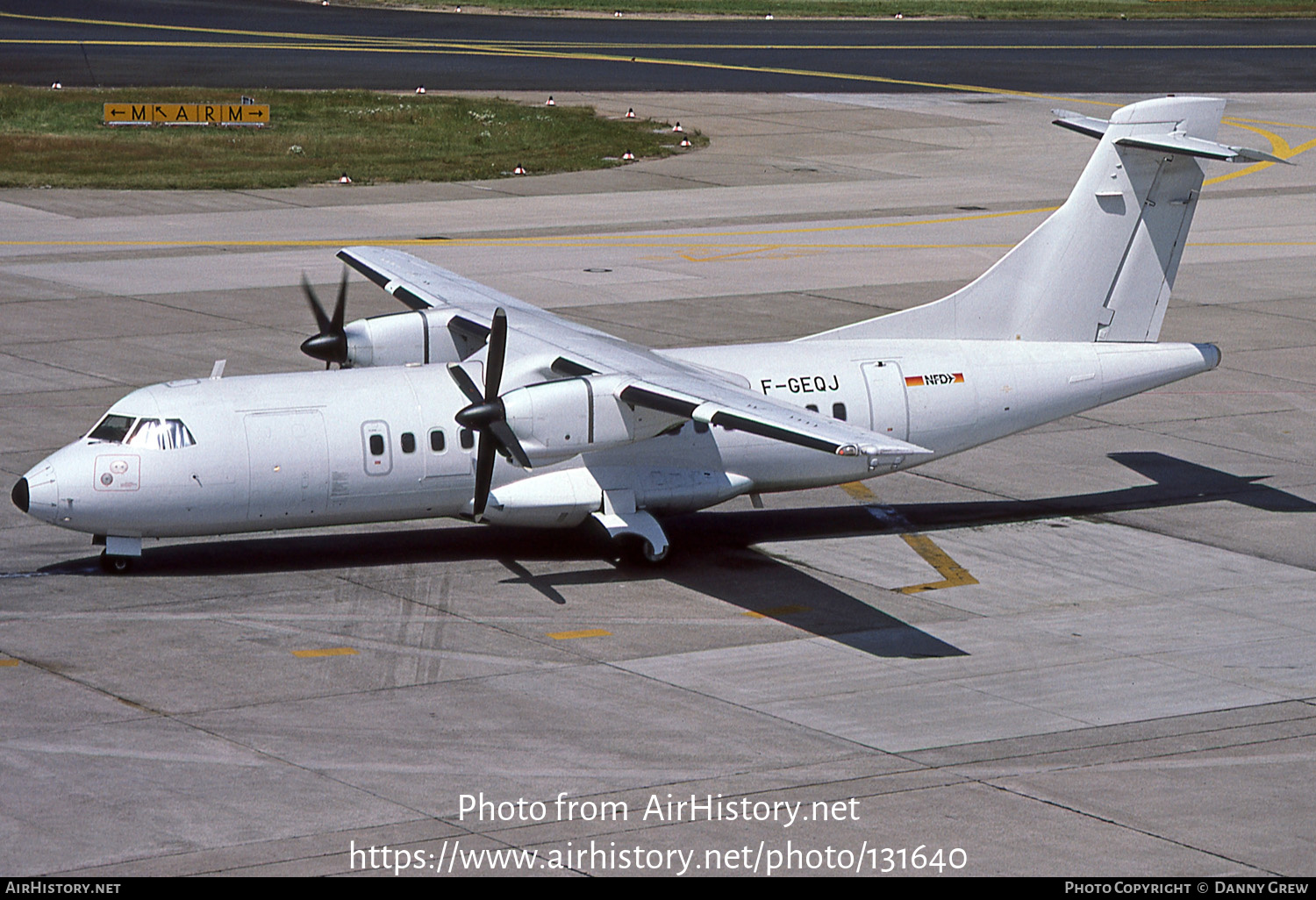 Aircraft Photo of F-GEQJ | ATR ATR-42-300 | NFD - Nürnberger Flugdienst | AirHistory.net #131640