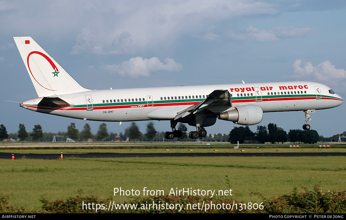 Aircraft Photo of CN-RMT | Boeing 757-2B6 | Royal Air Maroc - RAM | AirHistory.net #131806