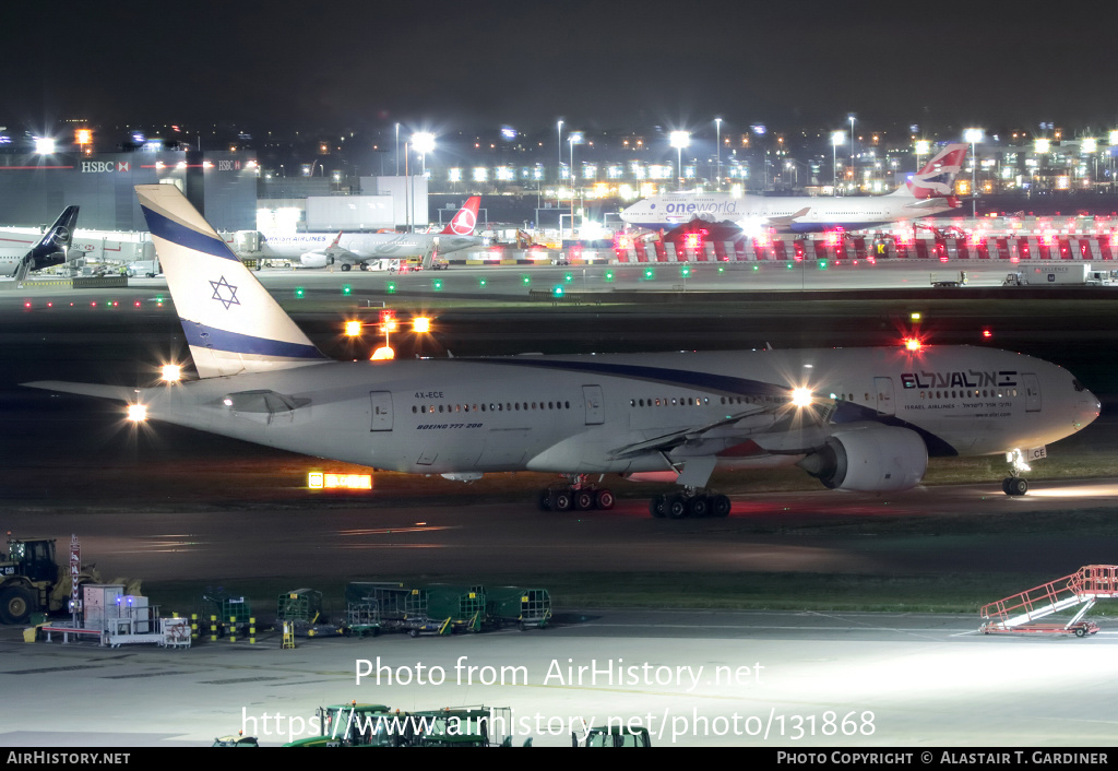 Aircraft Photo of 4X-ECE | Boeing 777-258/ER | El Al Israel Airlines | AirHistory.net #131868