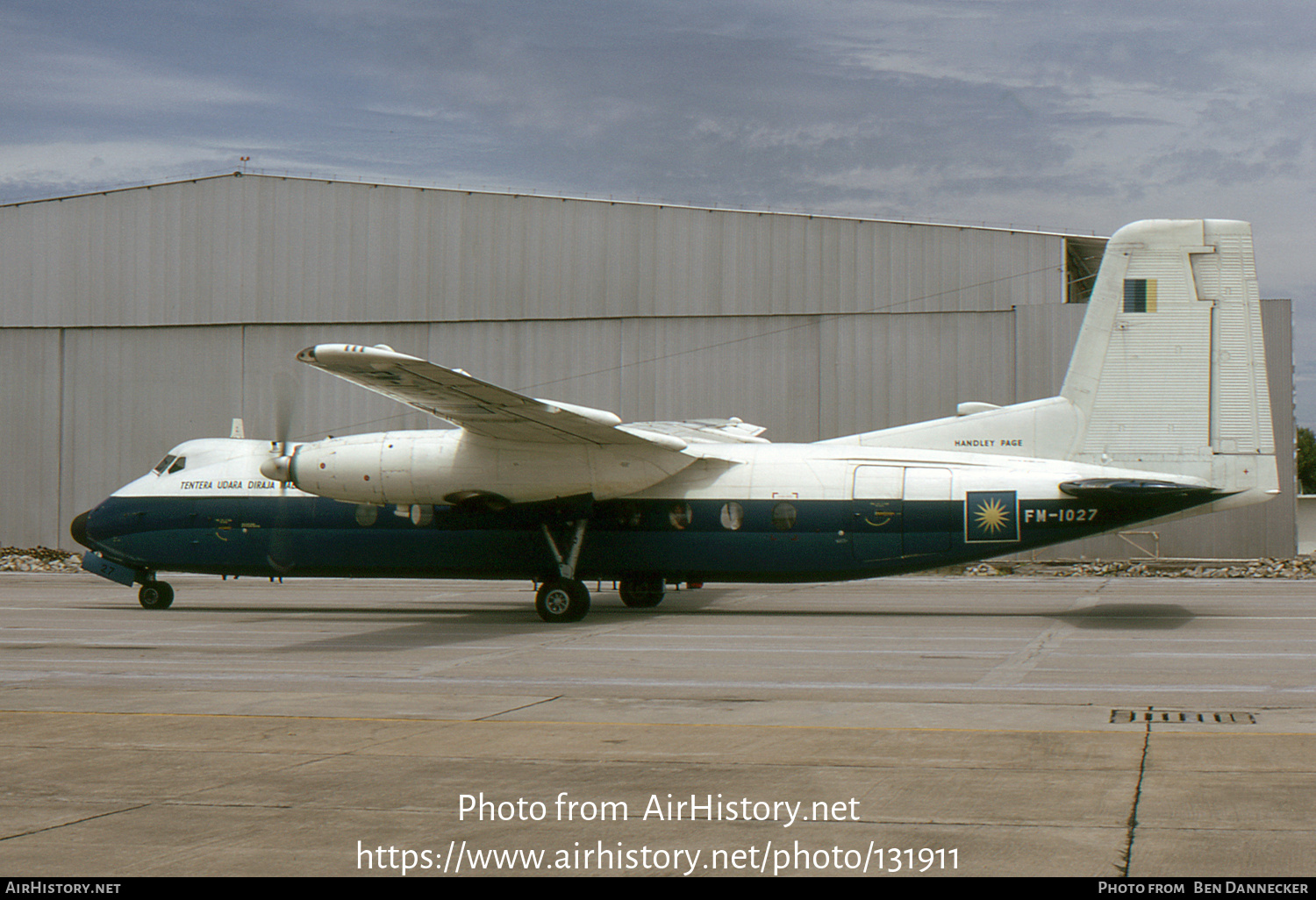 Aircraft Photo of FM-1027 | Handley Page HPR-7 Herald 214 | Malaysia - Air Force | AirHistory.net #131911