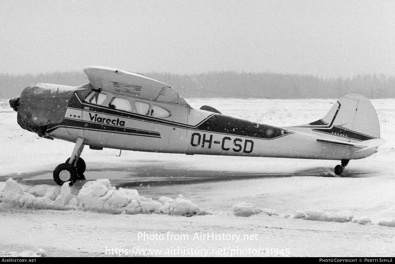 Aircraft Photo of OH-CSD | Cessna 195B | Viarecta | AirHistory.net #131945