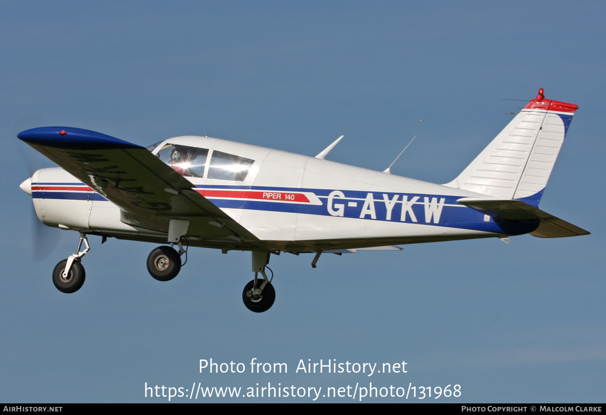 Aircraft Photo of G-AYKW | Piper PA-28-140 Cherokee C | AirHistory.net #131968