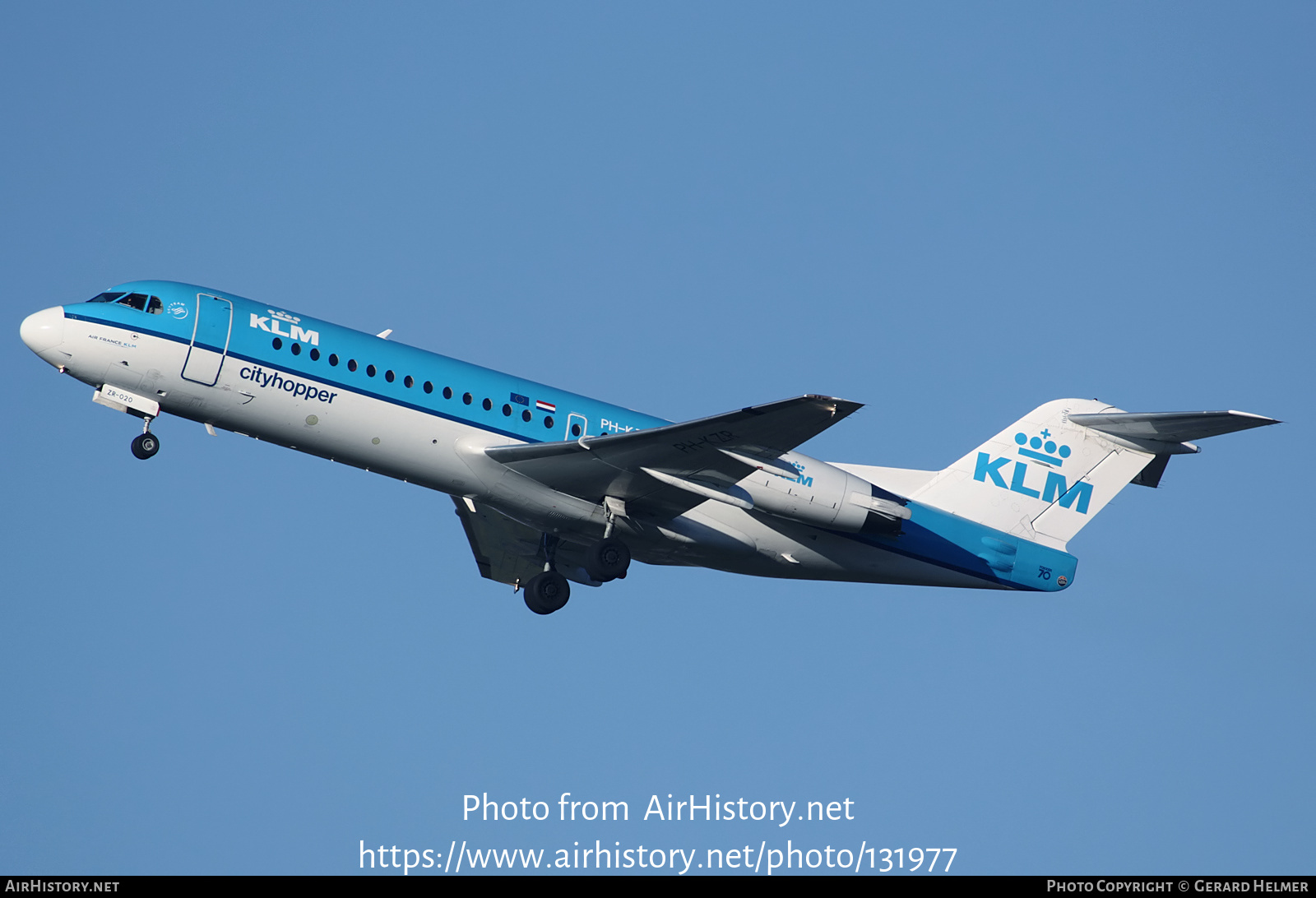 Aircraft Photo of PH-KZR | Fokker 70 (F28-0070) | KLM Cityhopper | AirHistory.net #131977