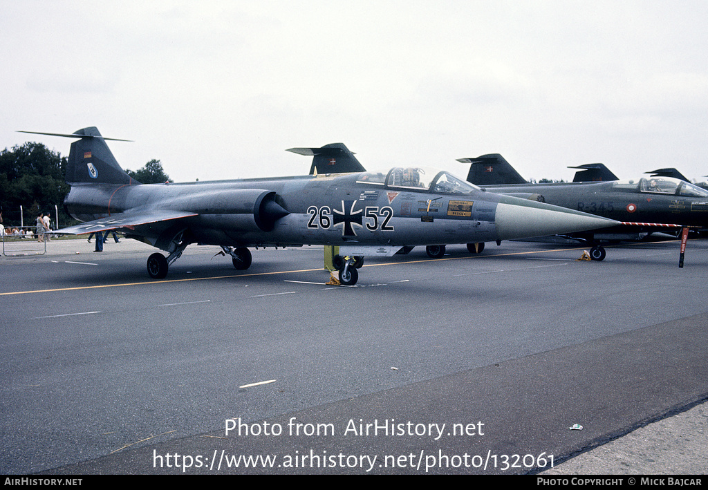 Aircraft Photo of 2652 | Lockheed F-104G Starfighter | Germany - Air Force | AirHistory.net #132061