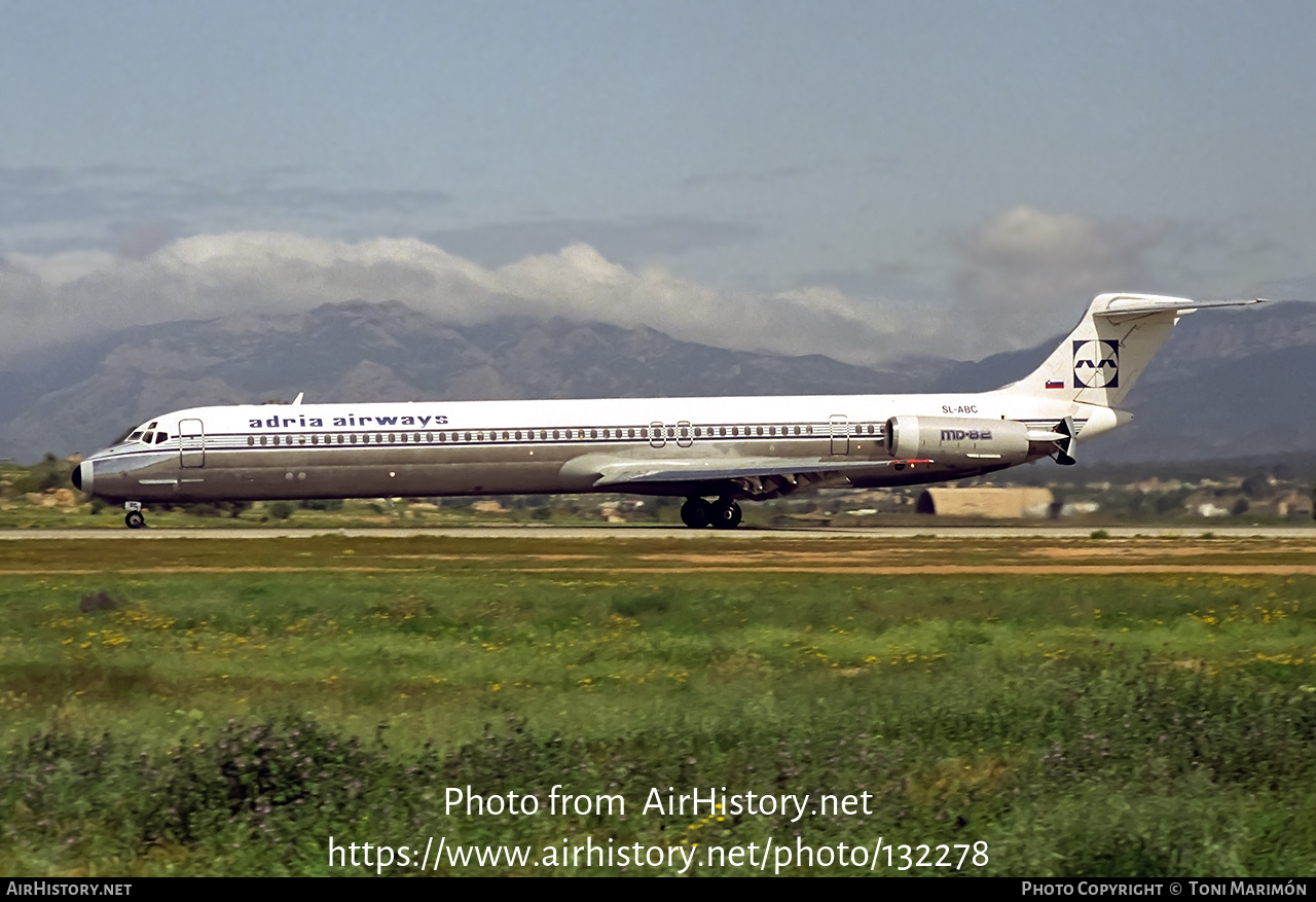 Aircraft Photo of SL-ABC | McDonnell Douglas MD-82 (DC-9-82) | Adria Airways | AirHistory.net #132278