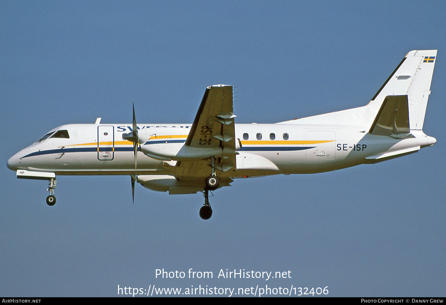 Aircraft Photo of SE-ISP | Saab-Fairchild SF-340A | Swedair | AirHistory.net #132406