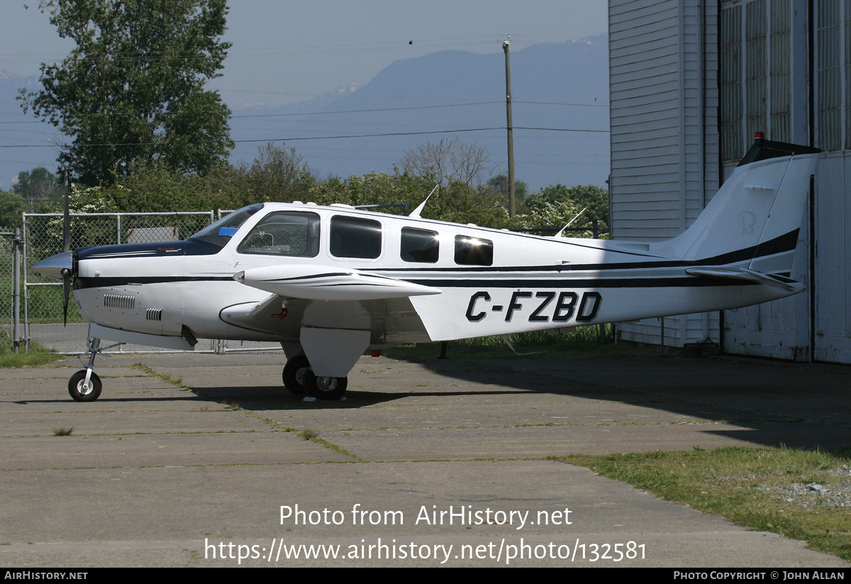 Aircraft Photo of C-FZBD | Hawker Beechcraft G36 Bonanza | AirHistory.net #132581