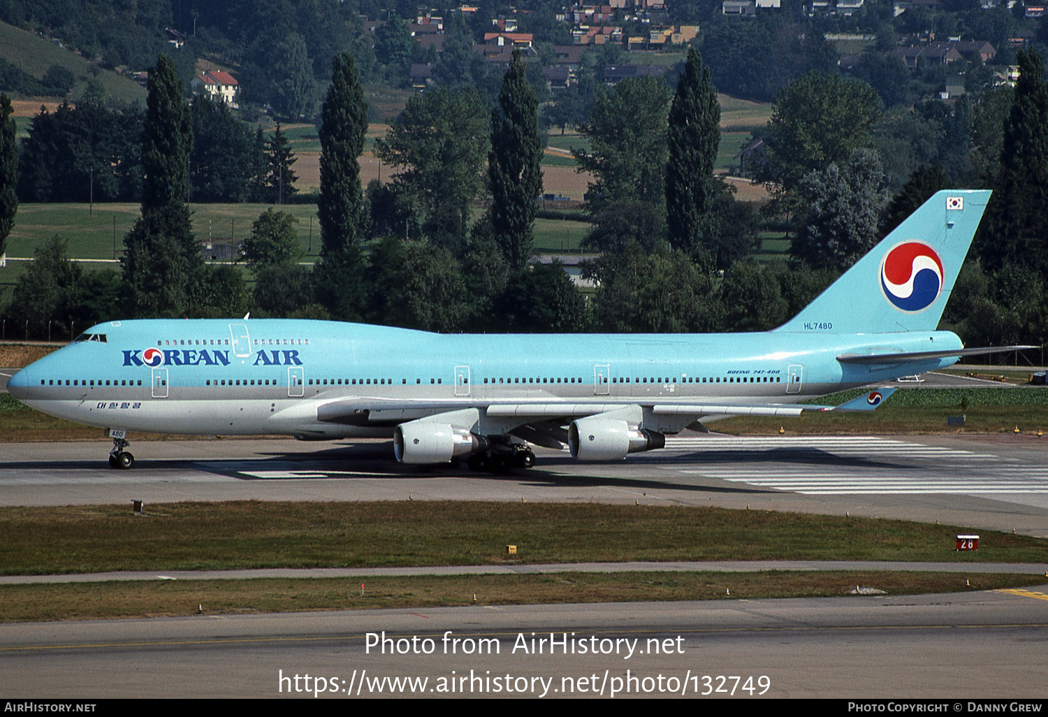 Aircraft Photo of HL7480 | Boeing 747-4B5 | Korean Air | AirHistory.net #132749