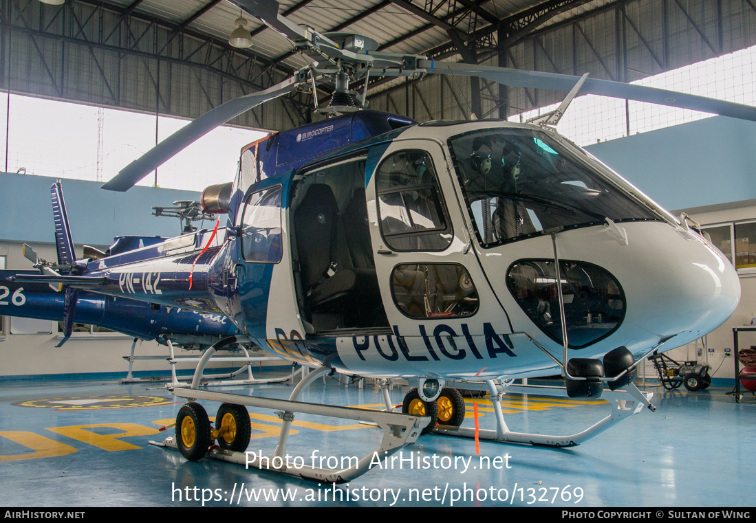 Aircraft Photo of PN-142 | Eurocopter AS-350B-3 Ecureuil | Ecuador - Police | AirHistory.net #132769