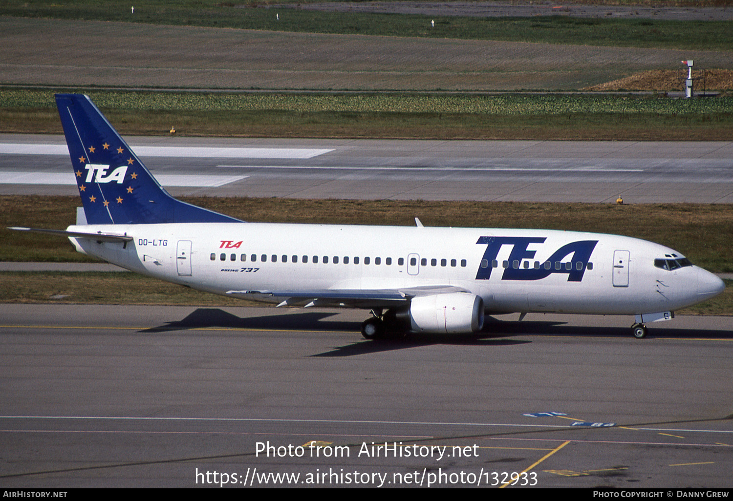 Aircraft Photo of OO-LTG | Boeing 737-3M8 | TEA - Trans European Airways | AirHistory.net #132933